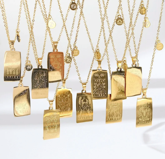 TAROCCHI ZODIAC CARD NECKLACE