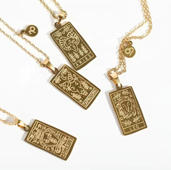TAROCCHI ZODIAC CARD NECKLACE
