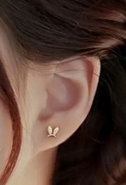 MICRO DIAMOND BUNNY EARS 14K GOLD