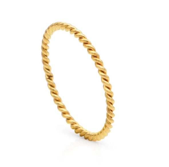 SKINNY ROPE STACKER RING