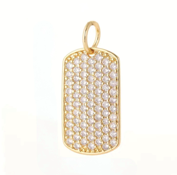 18K DIAMOND TAG