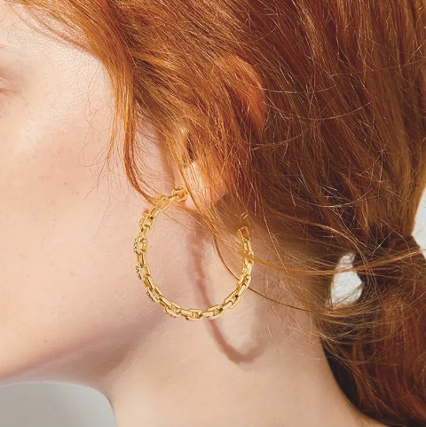 RIRI DIAMOND HOOPS