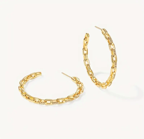 RIRI DIAMOND HOOPS