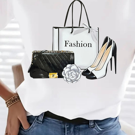 "FASHION FLAIR GLAM TEE"