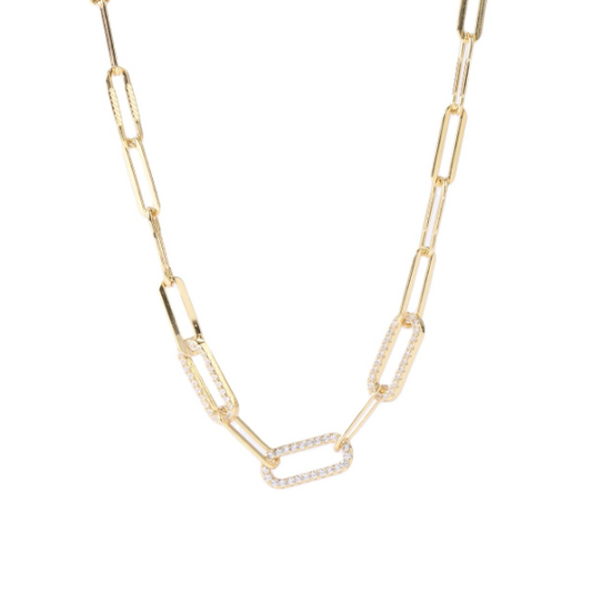 EVIE DIAMOND LINK NECKLACE