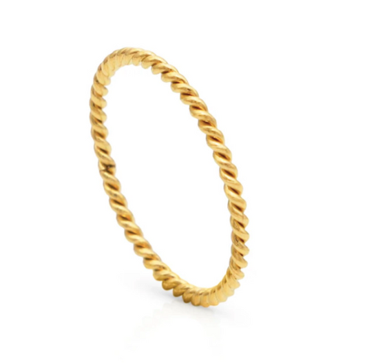 SKINNY ROPE STACKER RING